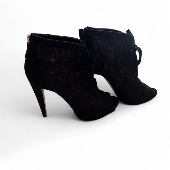 Nine West Black Lace-Up Heels - Picture 1 of 4